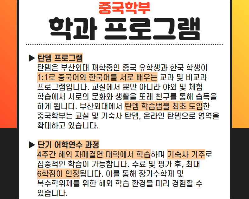 학과 프로그램