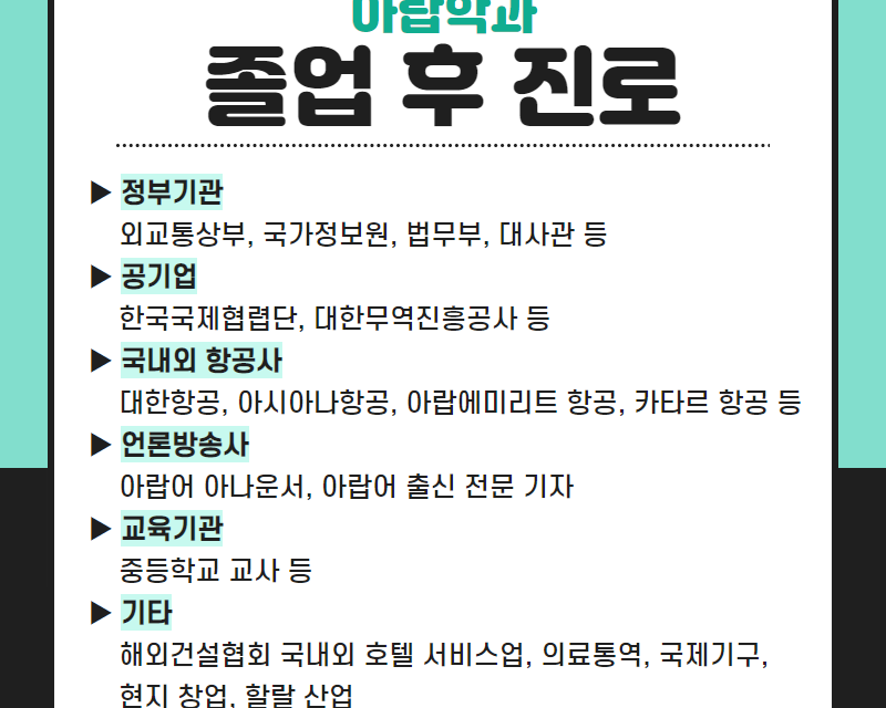 졸업 후 진로